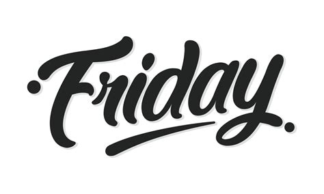 Friday Typography Logo Design Vector 22137360 Vector Art At Vecteezy