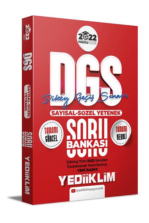 Yediiklim Yay Nlar Prestij Serisi Dgs Say Sal S Zel Yetenek Soru