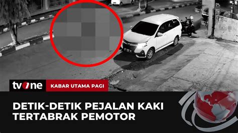 Hendak Menyeberang Jalan Pejalan Kaki Ditabrak Pengendara Motor