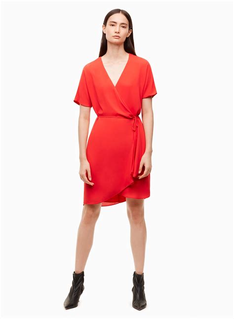 Babaton WALLACE DRESS Aritzia Dresses Wrap Dress Dresses For Work