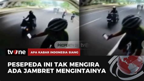 Terekam Jelas Pesepeda Di Sudirman Nyaris Jadi Korban Jambret Akis