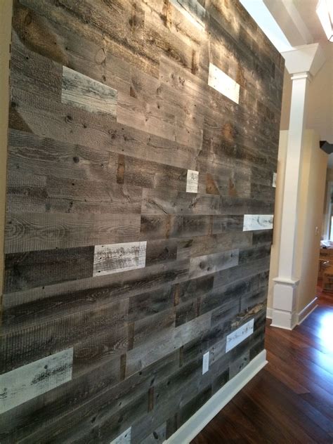 Reclaimed Weathered Wood Weathered Wood Wood Feature Wall