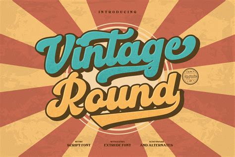 Vintage Round Font Free Font