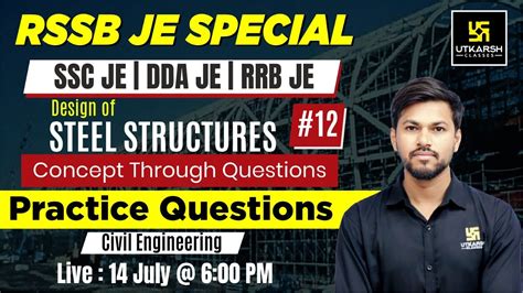 Rssb Je Special Practice Questions Steel Civil Engineering