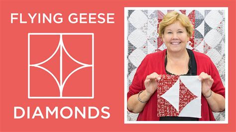 Make A Flying Geese Diamonds Quilt With Jenny Doan Of Missouri Star