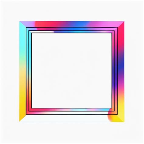 Premium Photo Stylish Vibrant Square Frame Art