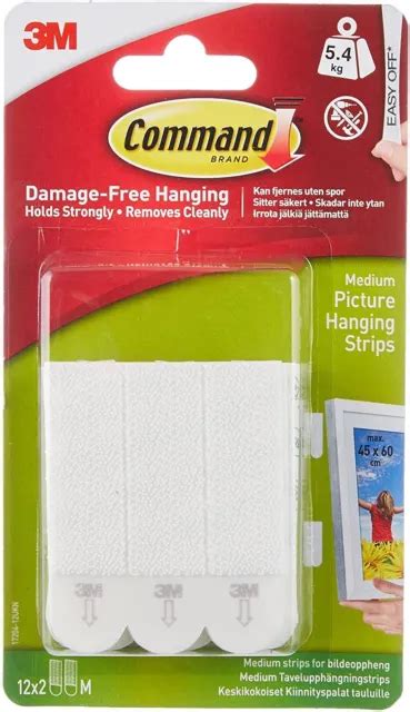 M Command Medium Picture Hanging Strips Picclick Uk