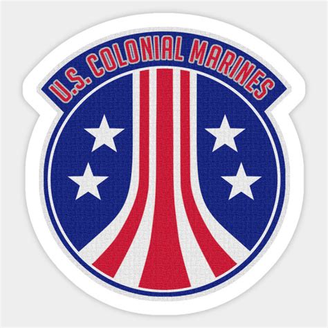 Us Colonial Marines Patch Aliens Sticker Teepublic