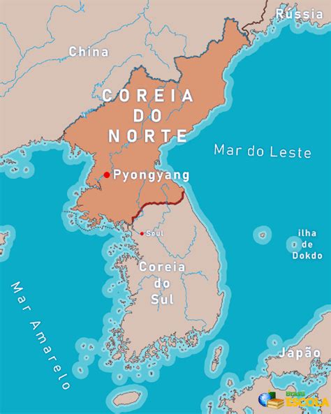 Coreia Do Norte Dados Cultura Governo Mapa Brasil Escola