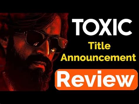 Toxic Yash 19 Title REVIEW | Pawar Review - YouTube