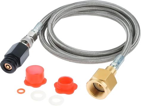 Soda Machine Co2 External Hose Stainless Steel Adapter Kit