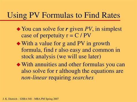 Ppt Present Value Calculations And Interpretation Powerpoint