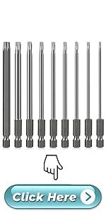 Torx Bit Set Hakkin Pcs Torx Screwdriver Sets Mm Tamper Proof Torx