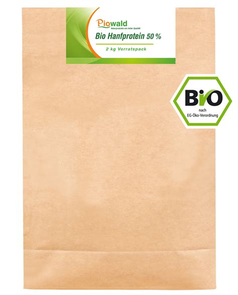 BIO Hanfprotein 2 kg Pflanzliche Eiweißquelle im Vorratspack