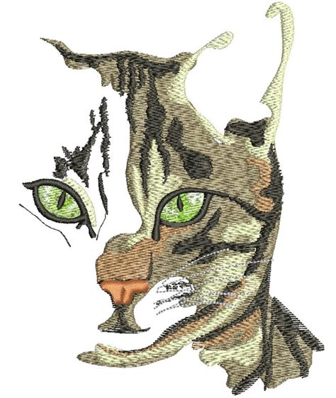 Cat Machine Embroidery Designs Tested 4 Sizes Etsy