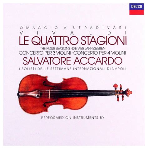 Four Seasons Salvatore Accardo I Solisti Delle Settimane Musicali Di