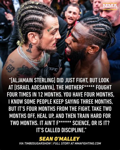 Mmafighting On Twitter Sean Omalley Shrugs Off Aljamain Sterling