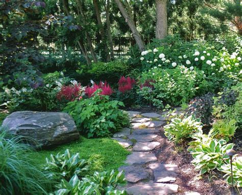 Hostas And Hydrandeas Love The Shade Garden Shade Landscaping Shade