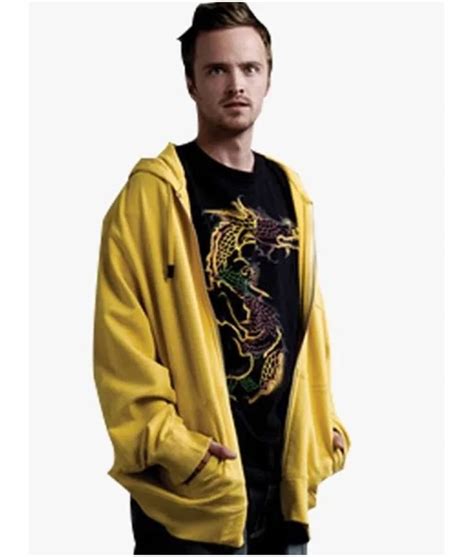 Breaking Bad Jesse Pinkman Hoodie Aaron Paul Yellow Hoodie