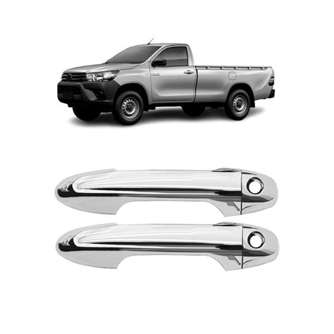 Aplique Cromado Maçaneta Hilux 2023 Cabine Simples 2 Portas Shekparts