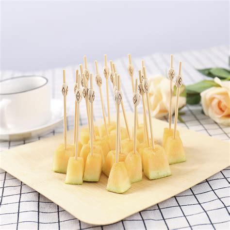 Eco Friendly Natural Bamboo Raw Material Disposable Bamboo Picks