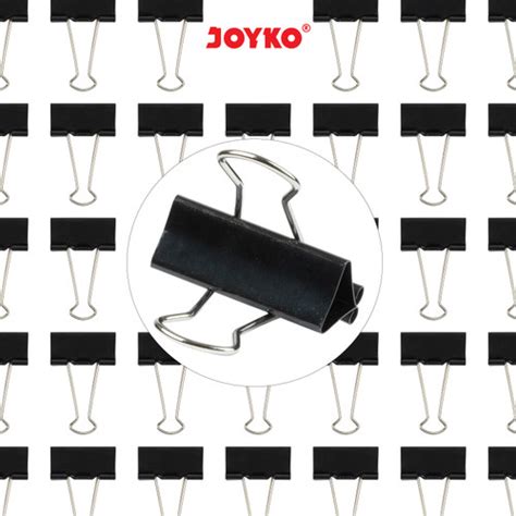 Jual Binder Clip Klip Penjepit Kertas Joyko Black No Pcs