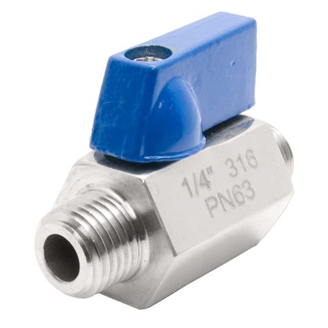 1 4 Stainless Steel 316 Mini Ball Valve Mxm Npt On Galleon Philippines