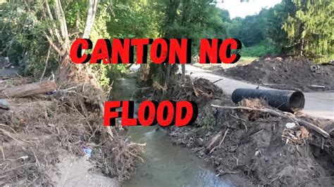 Western North Carolina Flood Canton Ravaged In Flash Flood Youtube