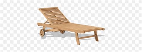 Wooden Beach Lounge Chair Deckchair Free Transparent PNG Clipart