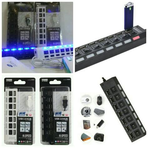 Jual USB HUB 7 PORT ON OFF SAKLAR Shopee Indonesia