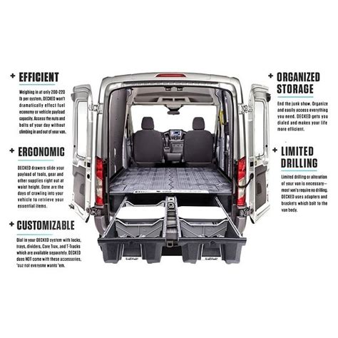 DECKED Cargo Van Storage System for the Ford Transit at CARiD - Ford ...