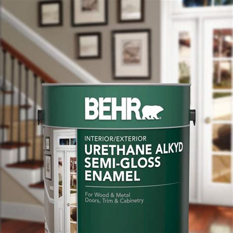 Behr Premium Gal White Urethane Alkyd Semi Gloss Enamel Interior