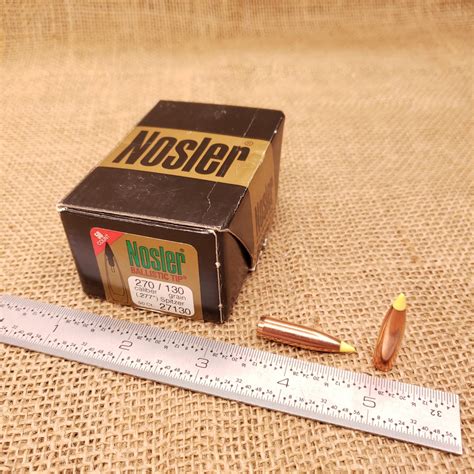 Nosler 270 Caliber 277 130gr Ballistic Tip Projectiles Partial Box Of 40 Old Arms Of Idaho