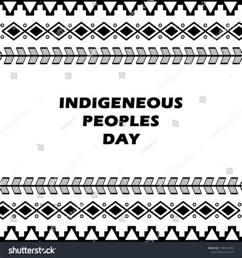 International Day Worlds Indigenous Peoples 9 Vetor Stock Livre De