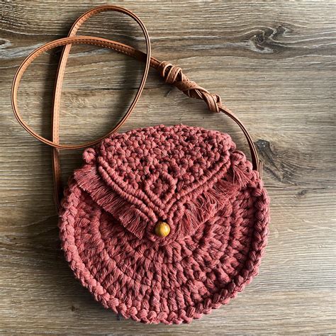 Macrame Crossbody Bag Handmade Cross Body Bag Etsy