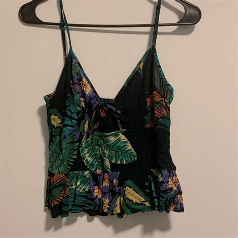 Patrons Of Peace Tops Peplum Floral Tank Poshmark