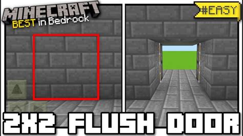 Minecraft Bedrock 2x2 Flush Piston Door Jeb Door Tutorial Ps4