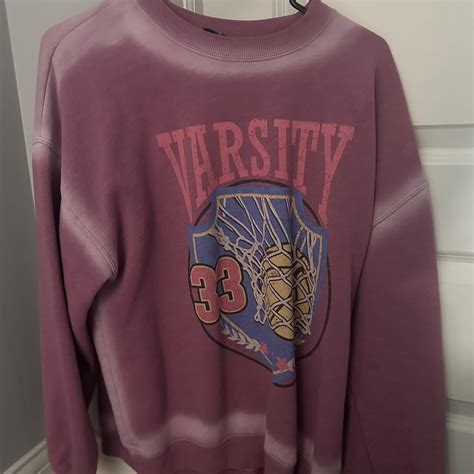 Wild Fable Varsity Crewneck Worn Once Size M Depop