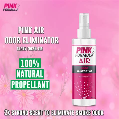 Spray eliminador de olores de humo de aire rosa solución perfecta para