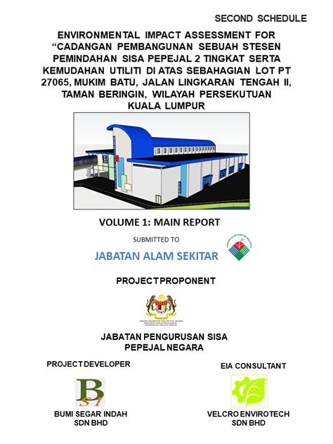 Laporan Penilaian Kesan Kepada Alam Sekeliling Bertajuk Cadangan