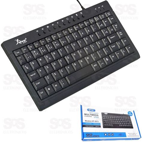 Mini Teclado Usb Multimidia Padrão Abnt2 Knup Kp 2013