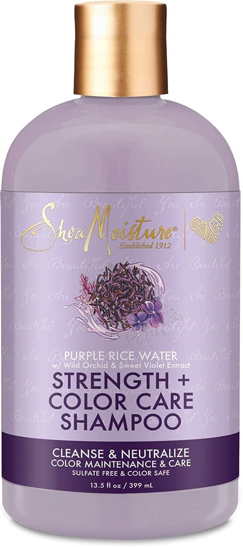 Shea Moisture Purple Rice Water Strength Color Care Shampoo 399ml 1320 Gram Au