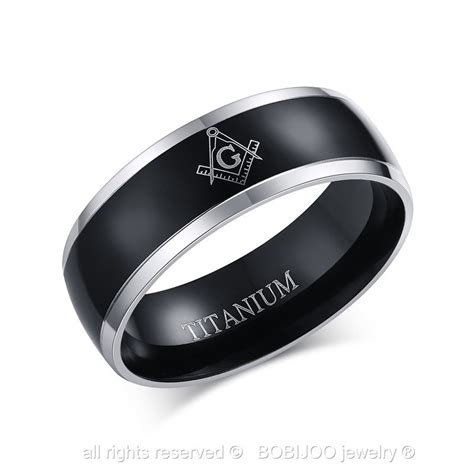 Bobijoo Jewelry Bague Alliance Titane Plaquage Ionique Noir Argent