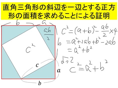 ロイロノート・スクール サポート 中3 数学 三平方の定理の証明 三平方の定理【授業案】上島町立弓削中学校 前神和明