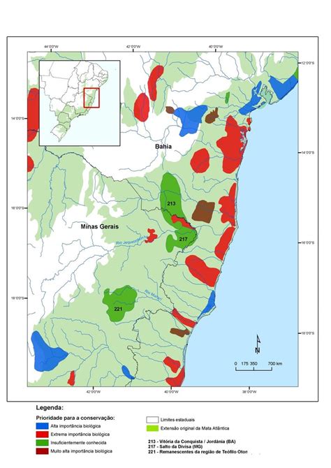 Reas Priorit Rias Para Conserva O Da Biodiversidade Da Mata Atl Ntica