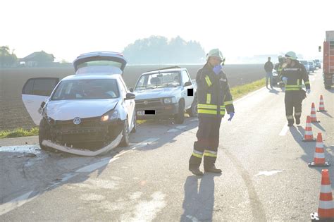 Unterneukirchen Unfall auf Kreisstraße AÖ6 bei Untergünzel am