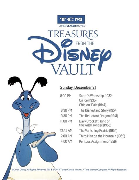 Turner Classic Movies Treasures From The Disney Vault Starts Tonight