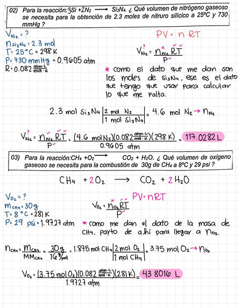 Solution Ejercicios Qu Mica Resueltos De Estequiometr A De Gases Y De