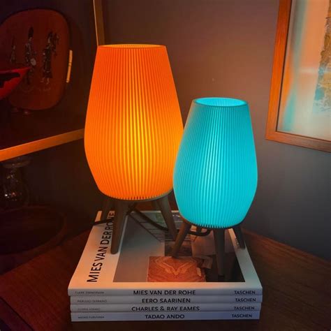 Mid Century Modern Turquoise Table Lamp Etsy