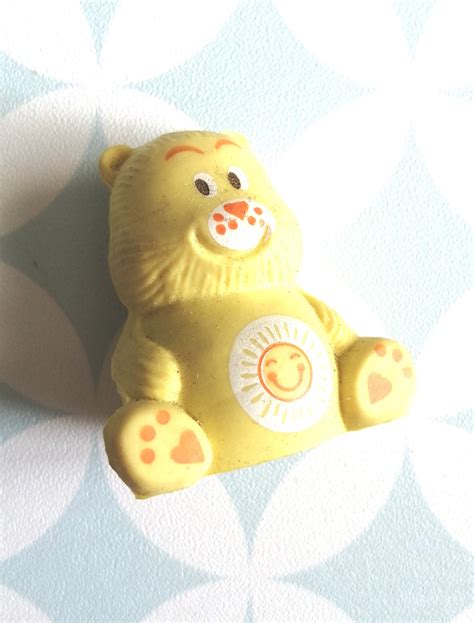 80s Vintage Eraser Gomme Amarillo Care Bears Bisounours Etsy